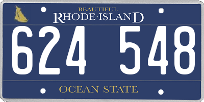 RI license plate 624548