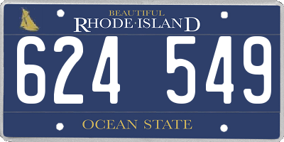 RI license plate 624549