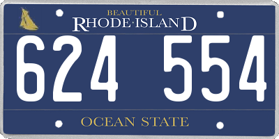 RI license plate 624554