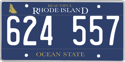 RI license plate 624557