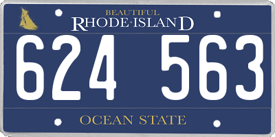 RI license plate 624563