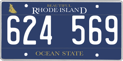 RI license plate 624569