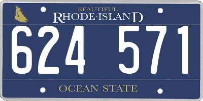 RI license plate 624571
