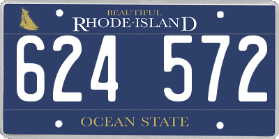 RI license plate 624572