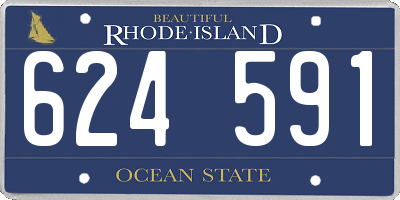 RI license plate 624591