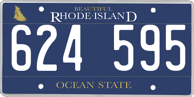 RI license plate 624595