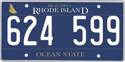 RI license plate 624599