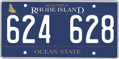 RI license plate 624628