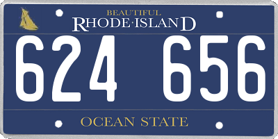 RI license plate 624656
