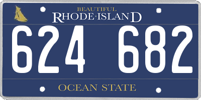 RI license plate 624682