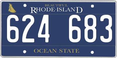 RI license plate 624683