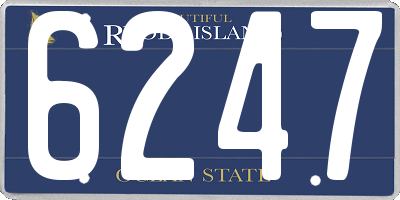 RI license plate 6247