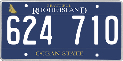 RI license plate 624710