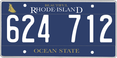 RI license plate 624712