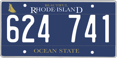 RI license plate 624741