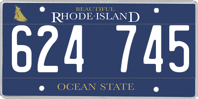 RI license plate 624745