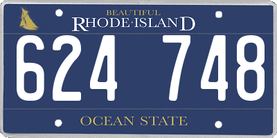 RI license plate 624748