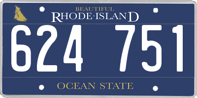 RI license plate 624751