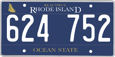 RI license plate 624752