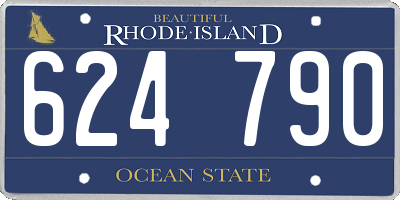 RI license plate 624790