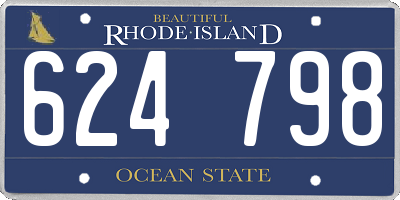 RI license plate 624798