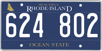 RI license plate 624802