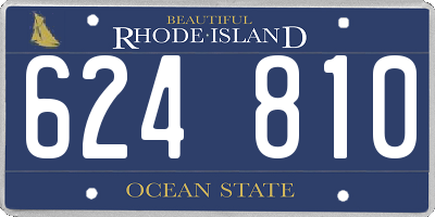 RI license plate 624810