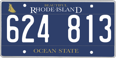 RI license plate 624813