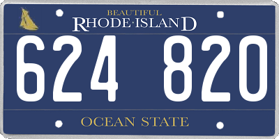 RI license plate 624820