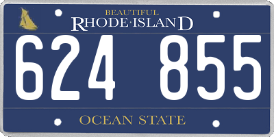 RI license plate 624855