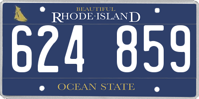 RI license plate 624859