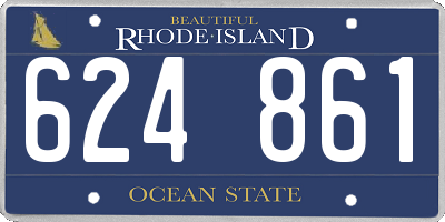 RI license plate 624861