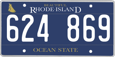 RI license plate 624869