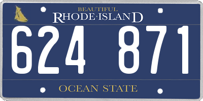 RI license plate 624871