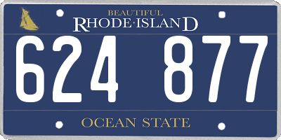 RI license plate 624877