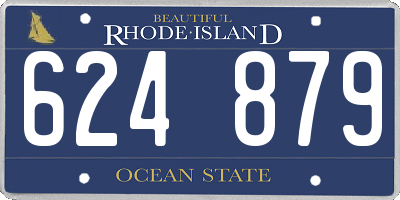RI license plate 624879