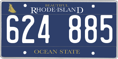 RI license plate 624885