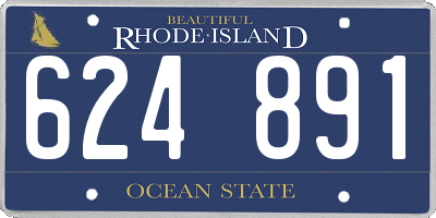 RI license plate 624891