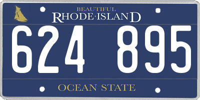 RI license plate 624895