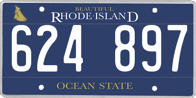 RI license plate 624897