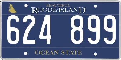RI license plate 624899