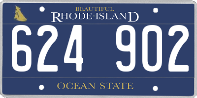RI license plate 624902