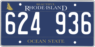 RI license plate 624936
