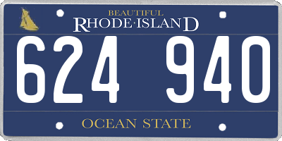 RI license plate 624940
