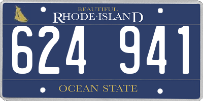 RI license plate 624941