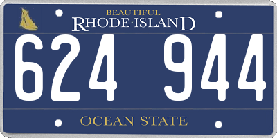 RI license plate 624944
