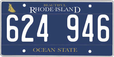 RI license plate 624946
