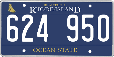 RI license plate 624950
