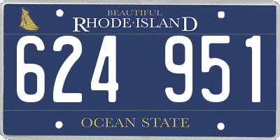 RI license plate 624951
