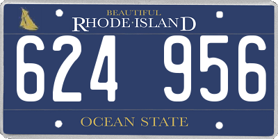 RI license plate 624956
